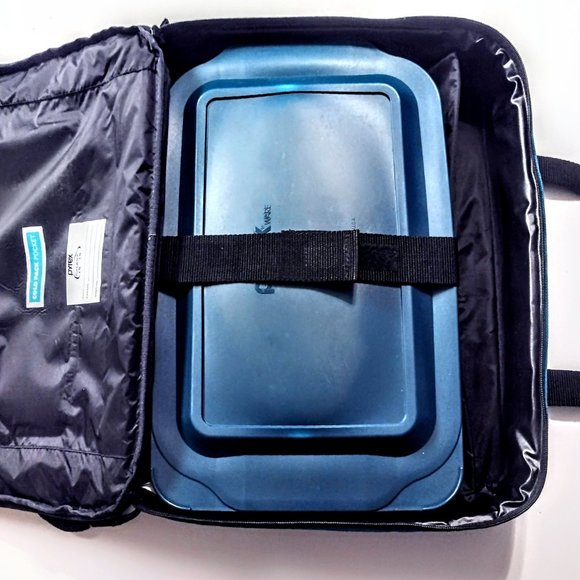 PYREX "Portables" 3 Qt (13x9) Casserole w/Lid & Insulated Carrier Excellent VTG! - Picture 11 of 14